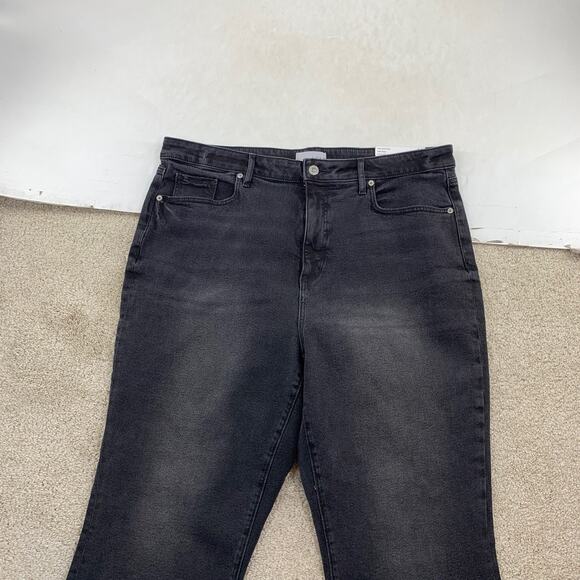 LOFT The Kick Crop Jeans Size 34 Women NEW High Rise Curvy 25" Inseam 29-0 - Picture 3 of 9